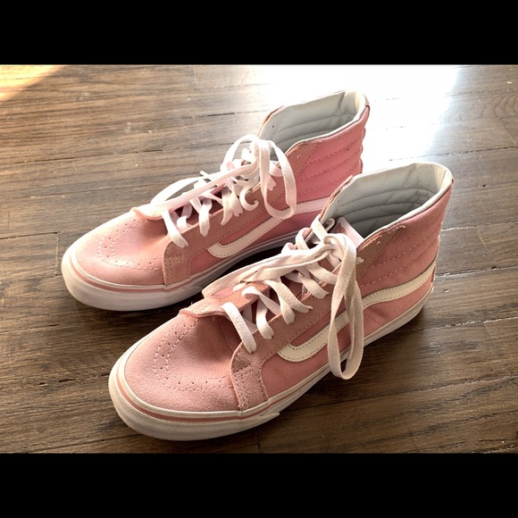 vans high tops womens pink